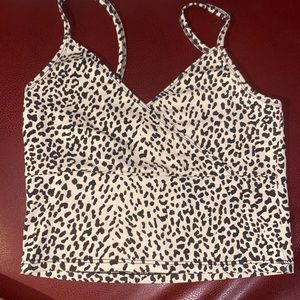 cheetah print tank top size medium